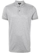 Emporio Armani Polo Shirt With Logo Collar - Grey
