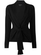 Etro Knot V-neck Cardigan, Women's, Size: 44, Black, Wool