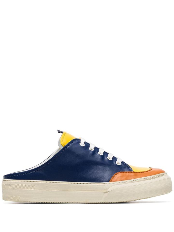 Sunnei Multicoloured Sabot Leather Sneakers