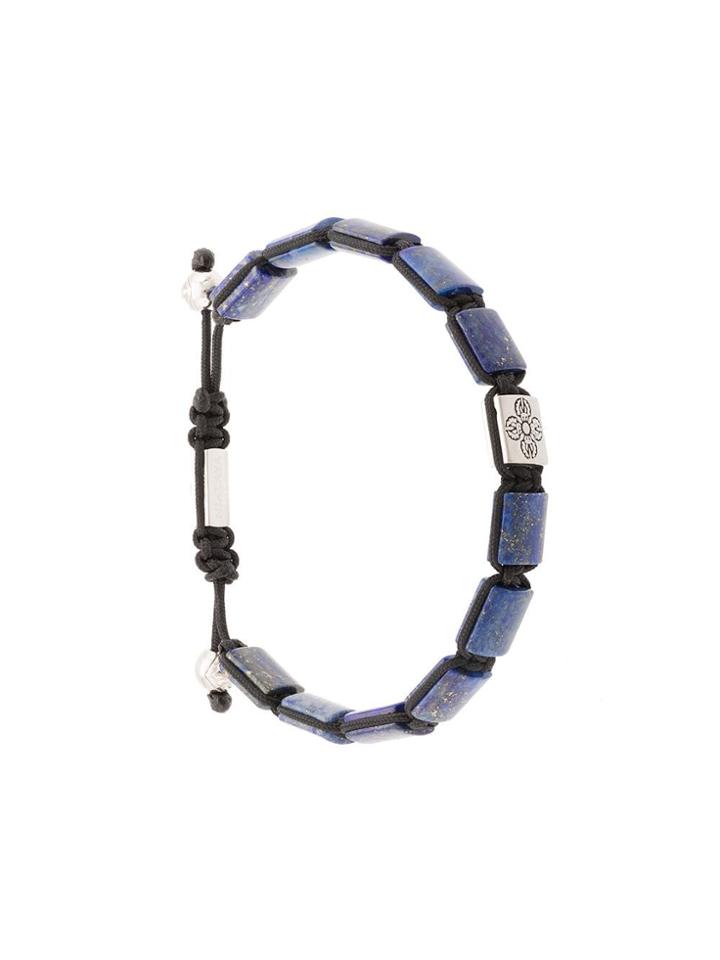 Nialaya Jewelry Flat Beaded Bracelet - Blue