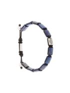 Nialaya Jewelry Flat Beaded Bracelet - Blue