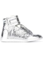 Maison Margiela Future Hi-top Sneakers, Men's, Size: 39, Grey, Calf Leather/leather/rubber