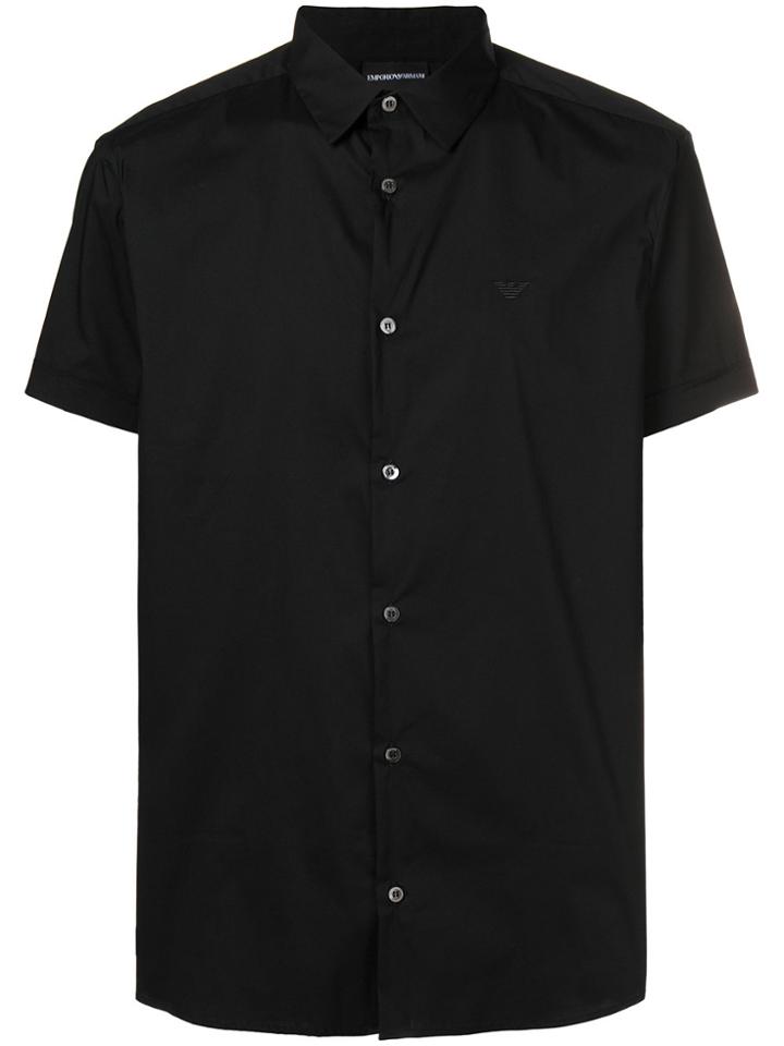 Emporio Armani Short Sleeve Shirt - Black