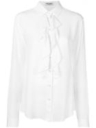 Saint Laurent Ruffle Trim Shirt - White
