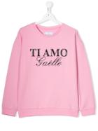 Gaelle Paris Kids Logo Print Sweatshirt - Pink