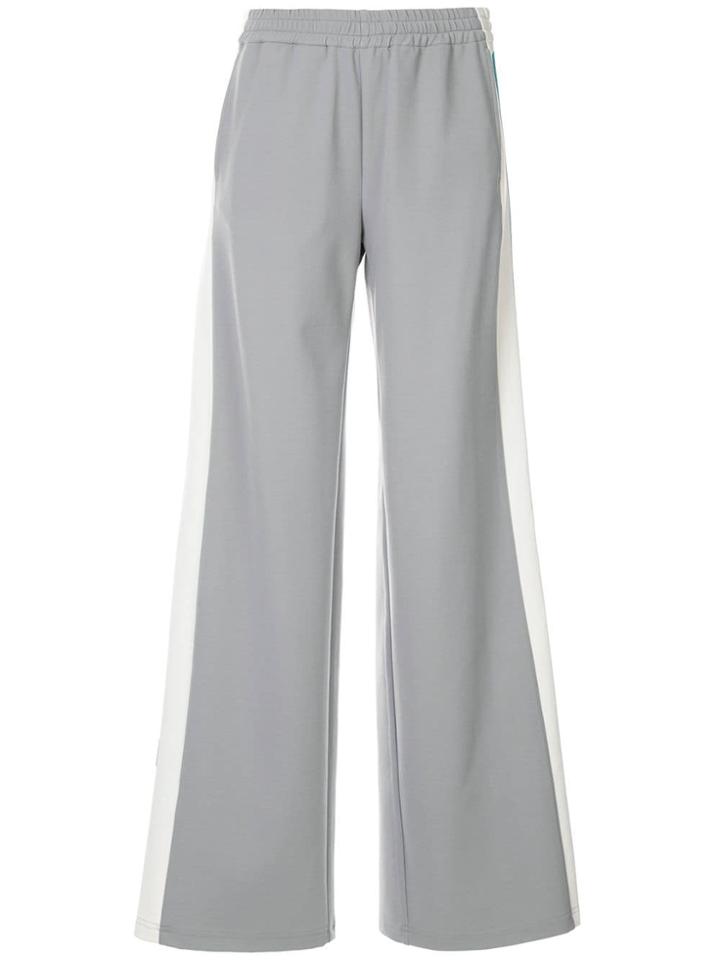 Unravel Project Wide Leg Track Pants - Grey