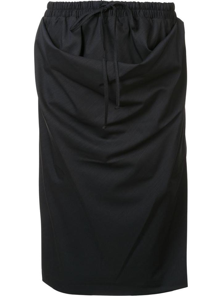 Vivienne Westwood Red Label Drawstring Baggy Skirt, Women's, Size: 40, Black, Polyester/spandex/elastane/viscose/wool
