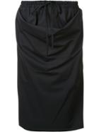 Vivienne Westwood Red Label Drawstring Baggy Skirt, Women's, Size: 40, Black, Polyester/spandex/elastane/viscose/wool