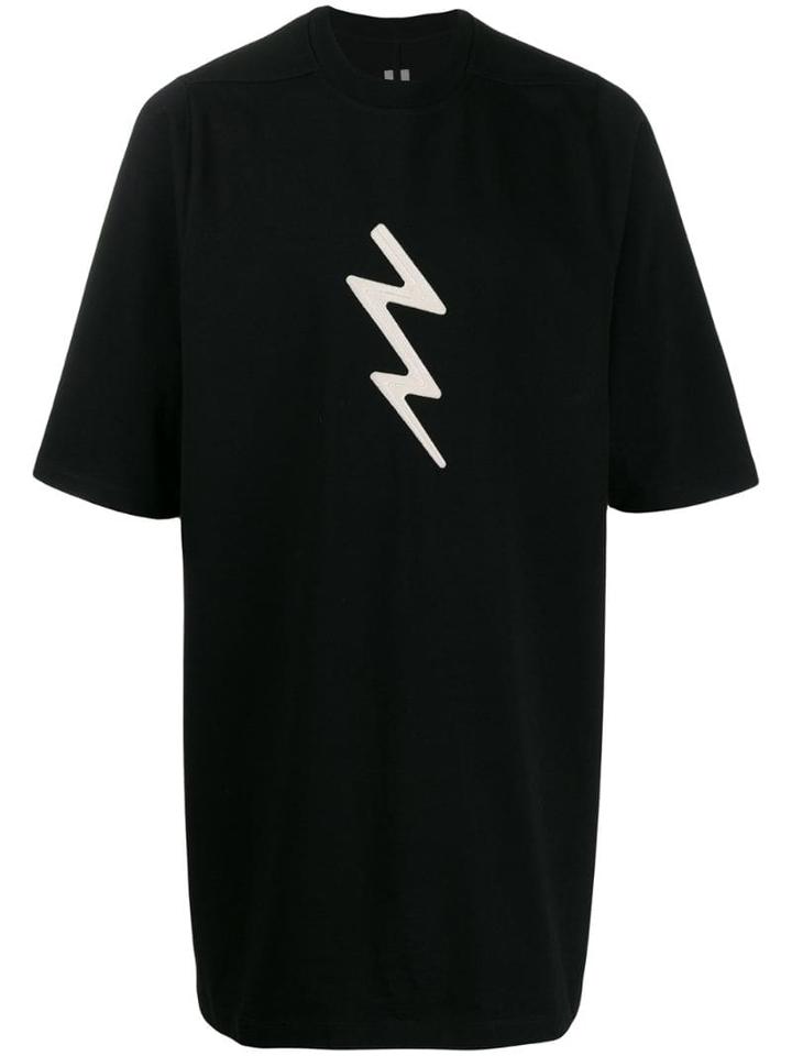 Rick Owens Lightning Patch Longline T-shirt - Black