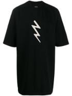 Rick Owens Lightning Patch Longline T-shirt - Black