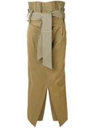 Erika Cavallini Paperbag Pencil Skirt - Brown