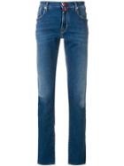 Jacob Cohen Stonewashed Stretch Slim Jeans - Blue