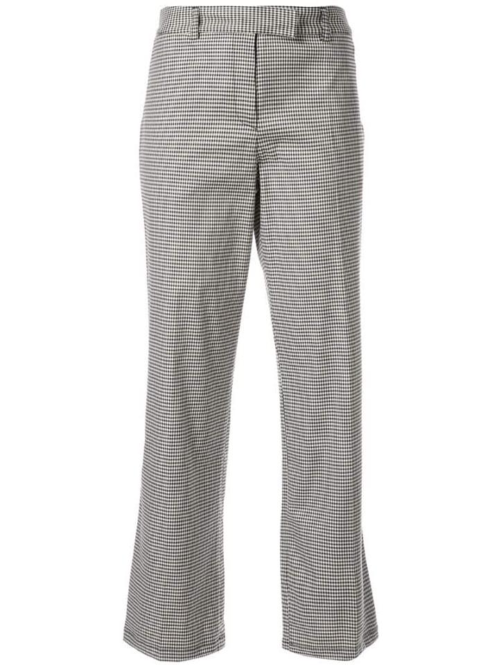 A.p.c. Cece Checked Cropped Trousers - Brown
