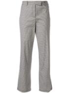 A.p.c. Cece Checked Cropped Trousers - Brown