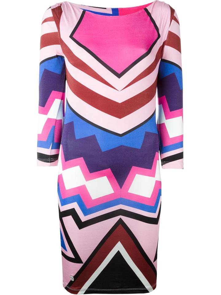 Philipp Plein My Money Dress, Women's, Size: M, Pink/purple, Spandex/elastane/viscose