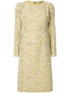 Tu Es Mon Trésor Corduroy Midi Dress - Yellow