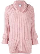 Chanel Pre-owned Ribbed Knit Jumper - Pink