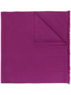 N.peal Frayed-hem Scarf - Purple
