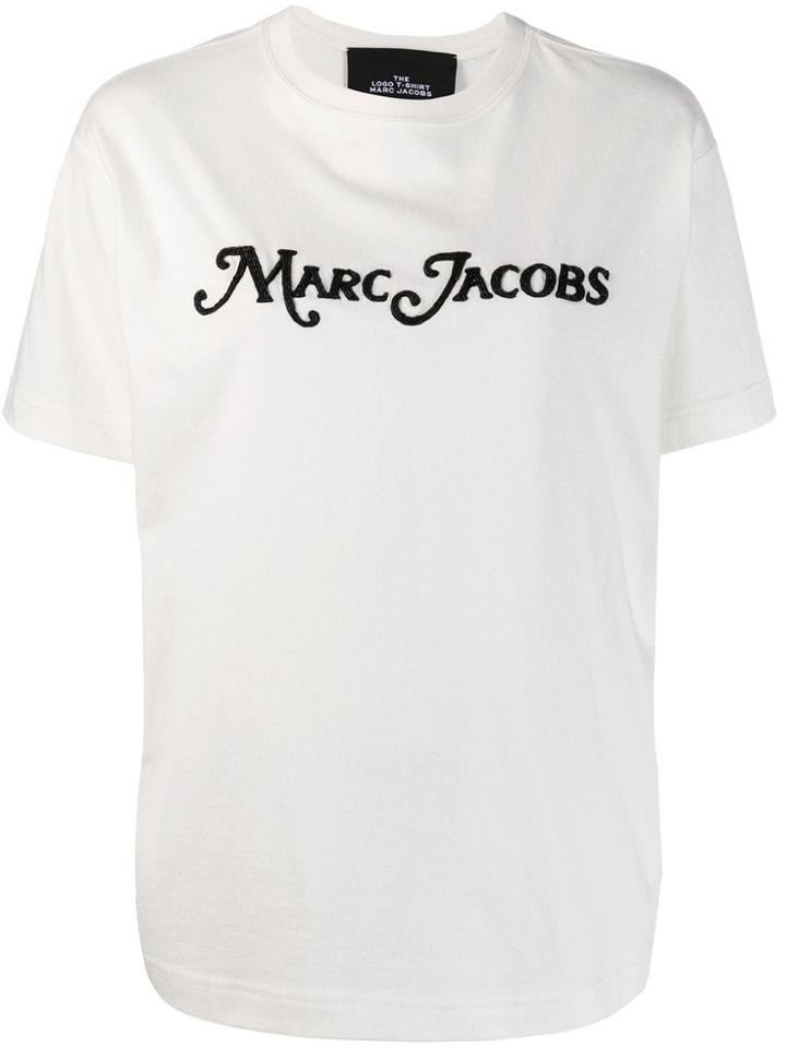 Marc Jacobs Embroidered Logo T-shirt - White