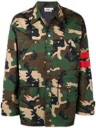 Gcds Camouflage Print Jacket - Green