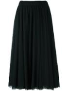 Essentiel Antwerp Flared Tulle Skirt, Women's, Size: 40, Black, Viscose/polyamide