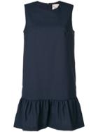 Semicouture Ruched Hem Dress - Blue