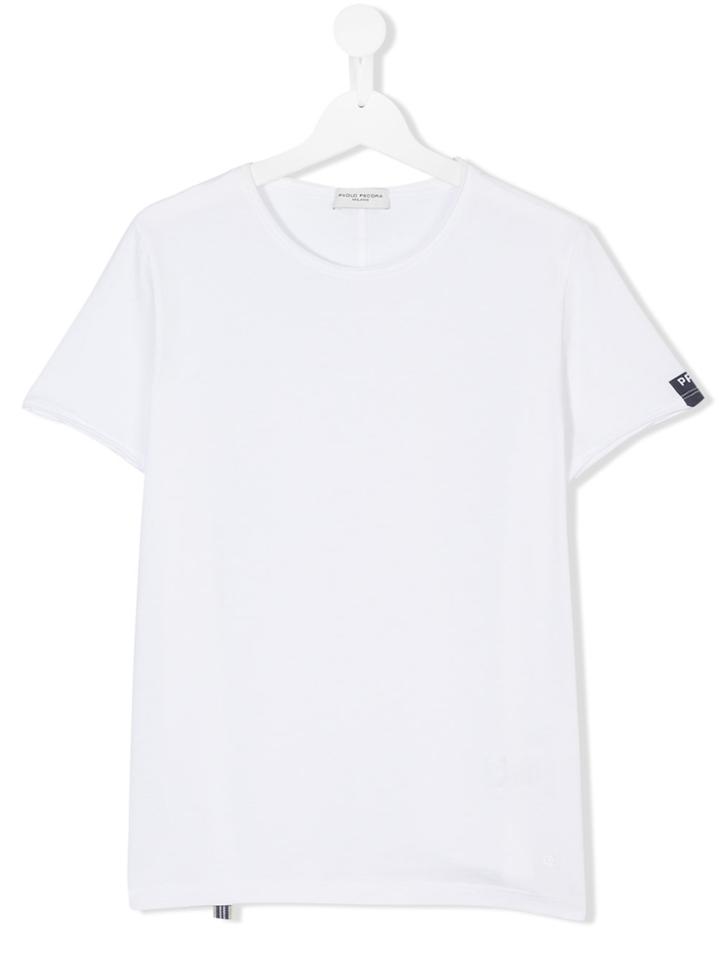 Paolo Pecora Kids Teen Short Sleeve T-shirt - White