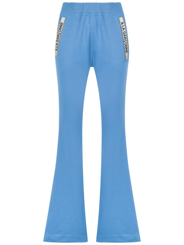 À La Garçonne Flared Trousers - Blue