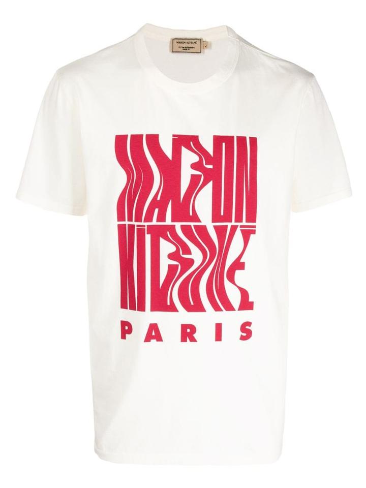 Maison Kitsuné Wavy Mk T-shirt - White