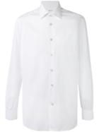 Kiton Button-up Shirt, Men's, Size: 43, White, Cotton
