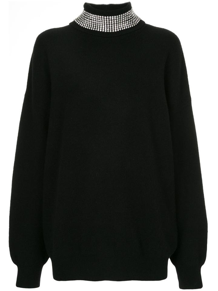 Alexander Wang High Neck Knit Top - Black