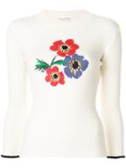 Sonia Rykiel Floral Intarsia Jumper - Nude & Neutrals