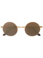 Sunday Somewhere - Round Junita Sunglasses - Women - Acetate/metal - 48, Grey, Acetate/metal