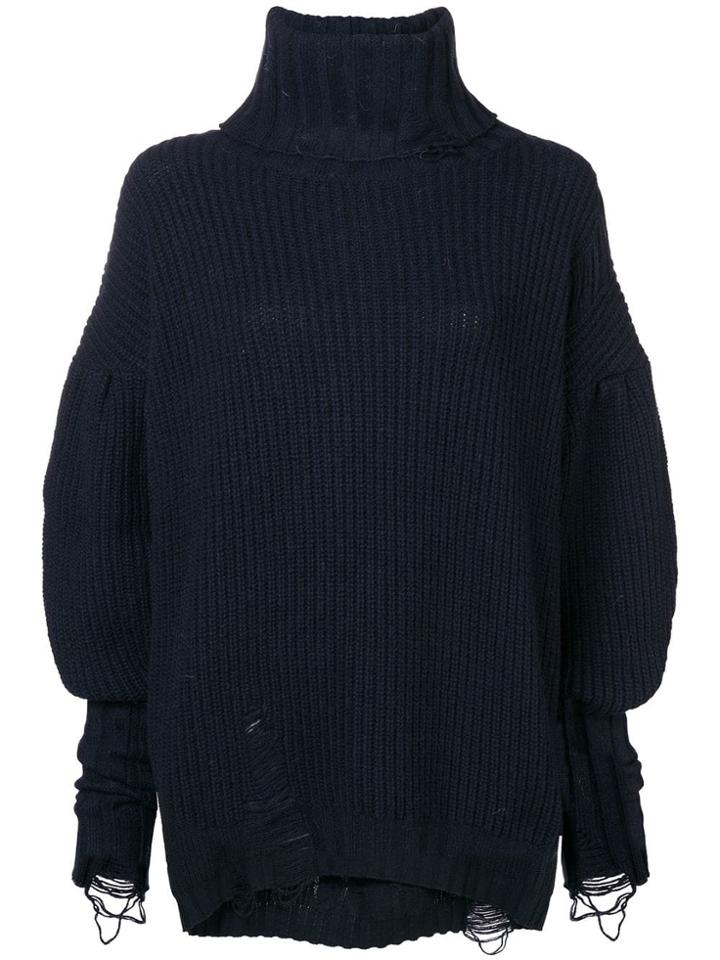 Circus Hotel Oversized Jumper - Blue