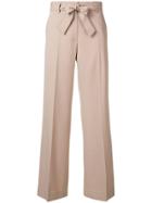 Iris Von Arnim Tie Waist Trousers - Brown