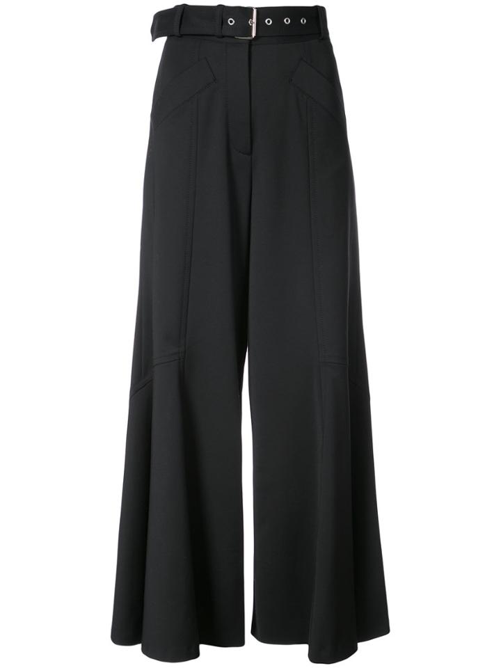 Derek Lam Wide-leg Flared Culottes - Black