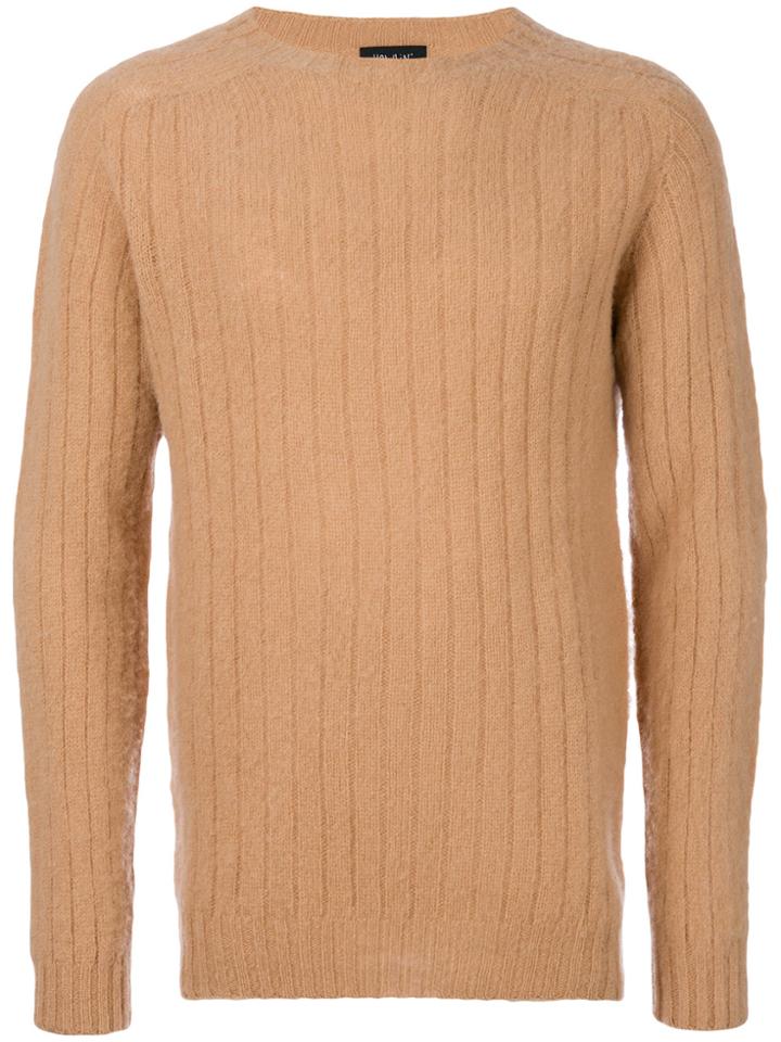 Howlin' Classic Knitted Sweater - Yellow & Orange