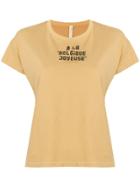 Bellerose Slogan Patch T-shirt - Nude & Neutrals