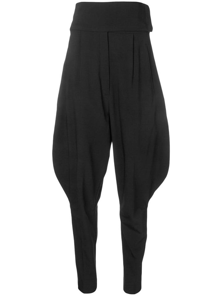 Nina Ricci High Waisted Balloon Trousers - Black