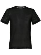 Helmut Lang Mesh Logo T-shirt - Black