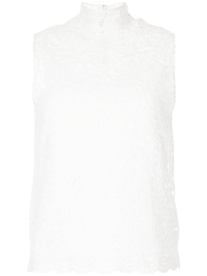 Le Ciel Bleu Lace Tank - White