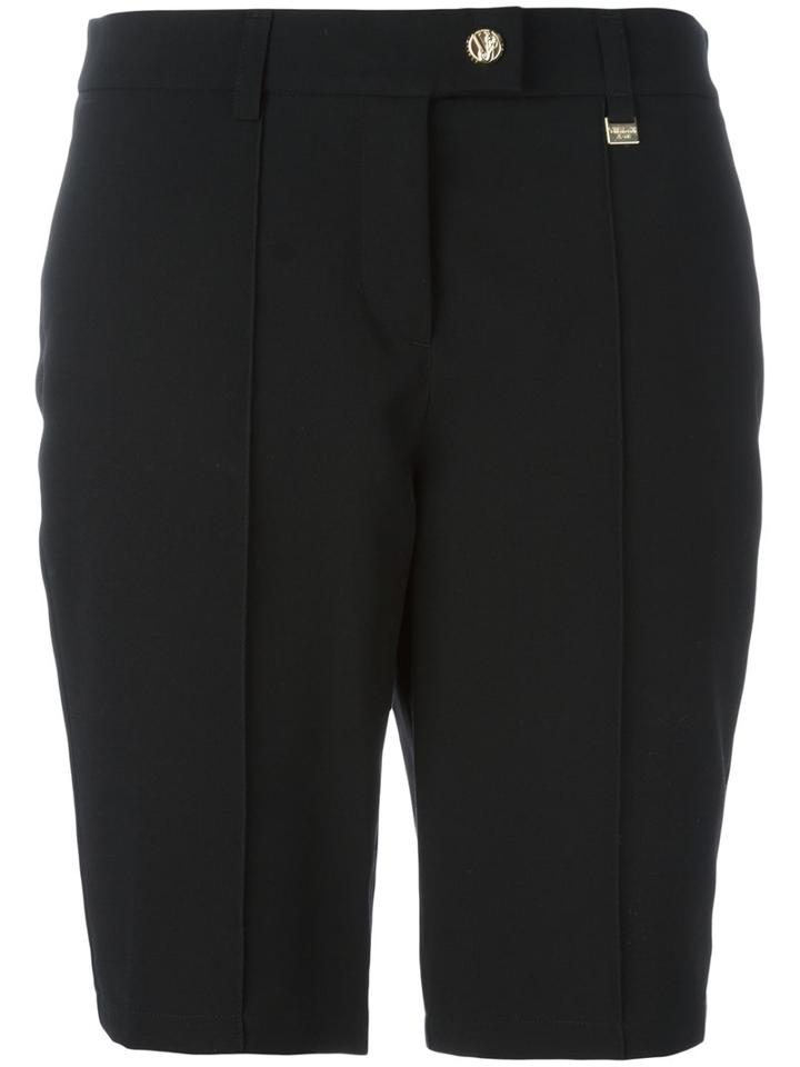 Versace Jeans Knee-length Shorts, Women's, Size: 42, Black, Polyester/spandex/elastane/viscose/polyester