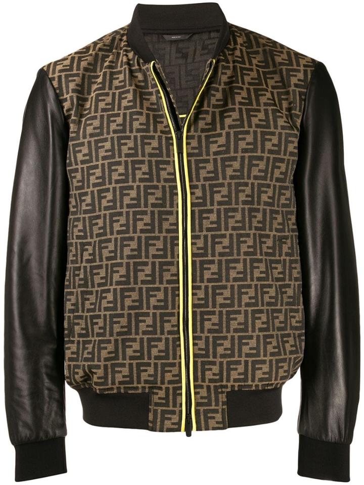 Fendi Monogram Bomber Jacket - Brown