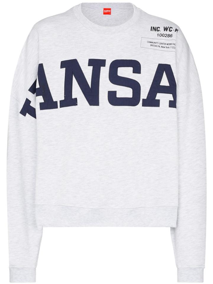 Willy Chavarria X Kansas Crew-neck Jumper - Grey