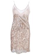 Roberto Cavalli Embroidered Woven Dress, Women's, Size: 42, Pink/purple, Polyester
