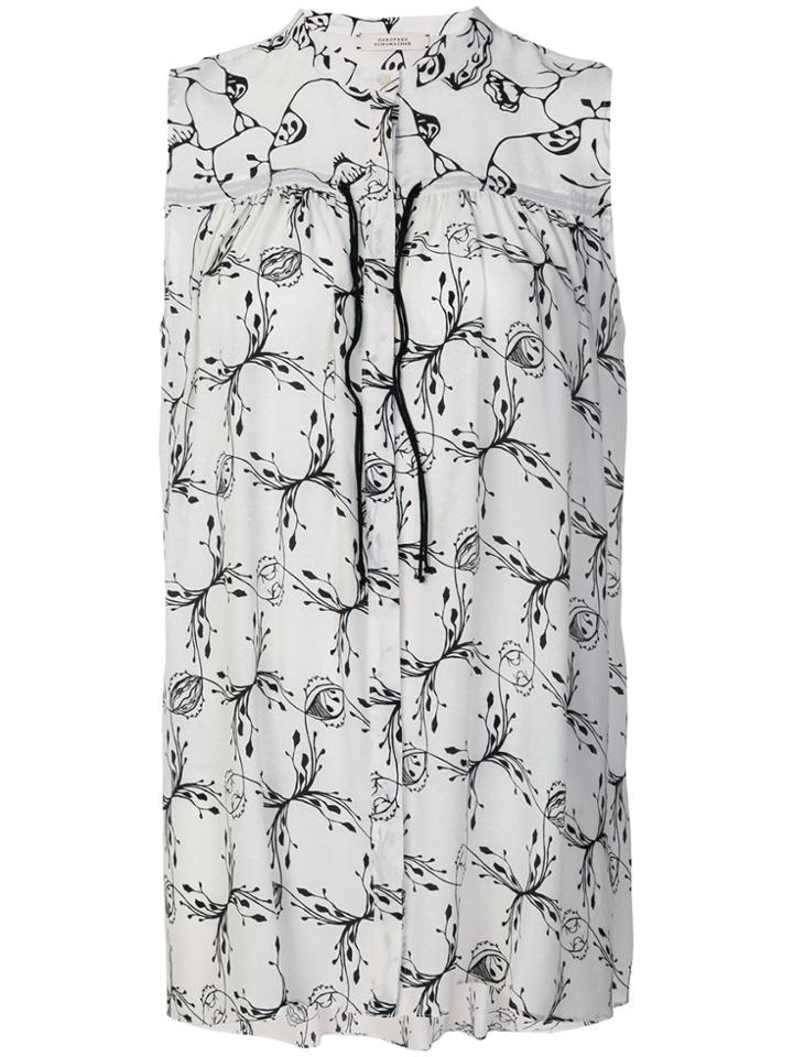 Dorothee Schumacher Printed Sleeveless Top - White