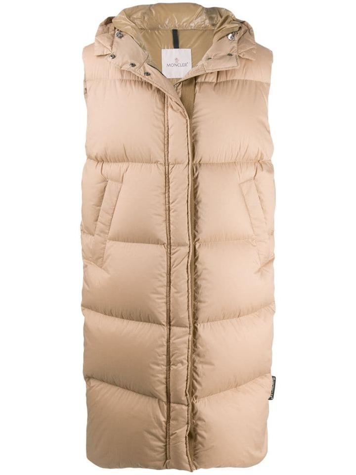 Moncler Comoe Long Gilet - Neutrals