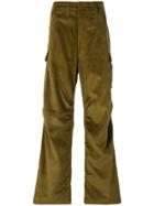 E. Tautz Corduroy Cargo Trousers - Green