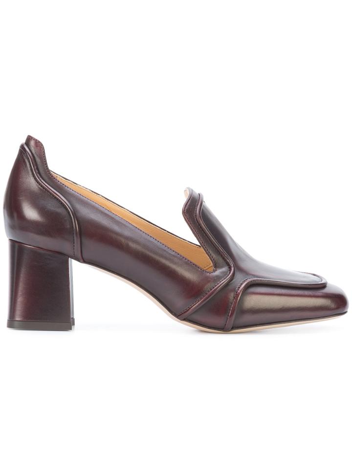 Marion Parke Square Toe Pumps - Brown