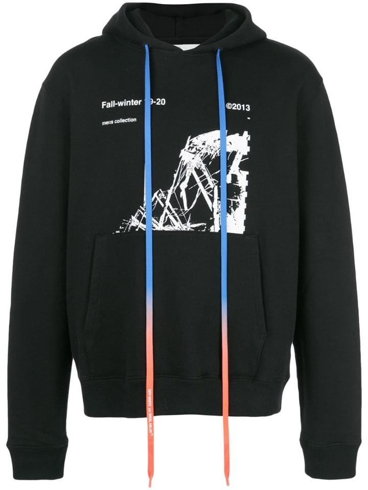 Off-white Ruined Factory Hoodie - Black